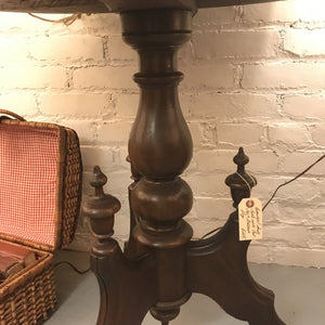 Beautiful Small Table with Oval Top & Elaborate Legs