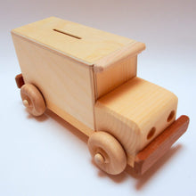 Load image into Gallery viewer, Armoured Car Wood Coin Bank