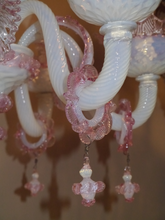 Load image into Gallery viewer, Contemporary Italian Murano Glass Hand Blown Chandelier