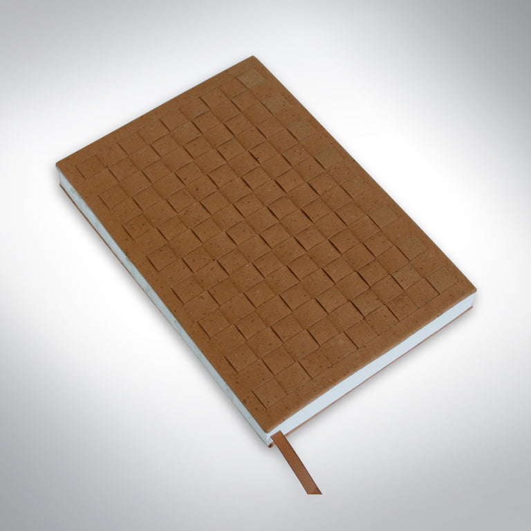 Upcycled Leather Notebook - Sienna Weave (Tree-Free Interior Paper)